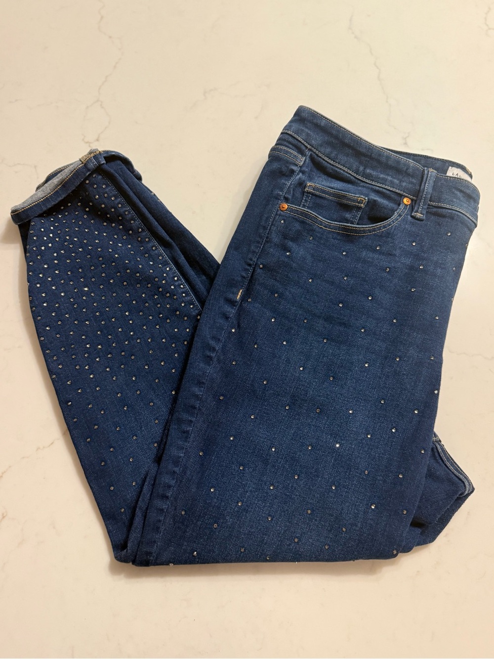 Lane Bryant Rhinestone Skinny Jeans Size 18